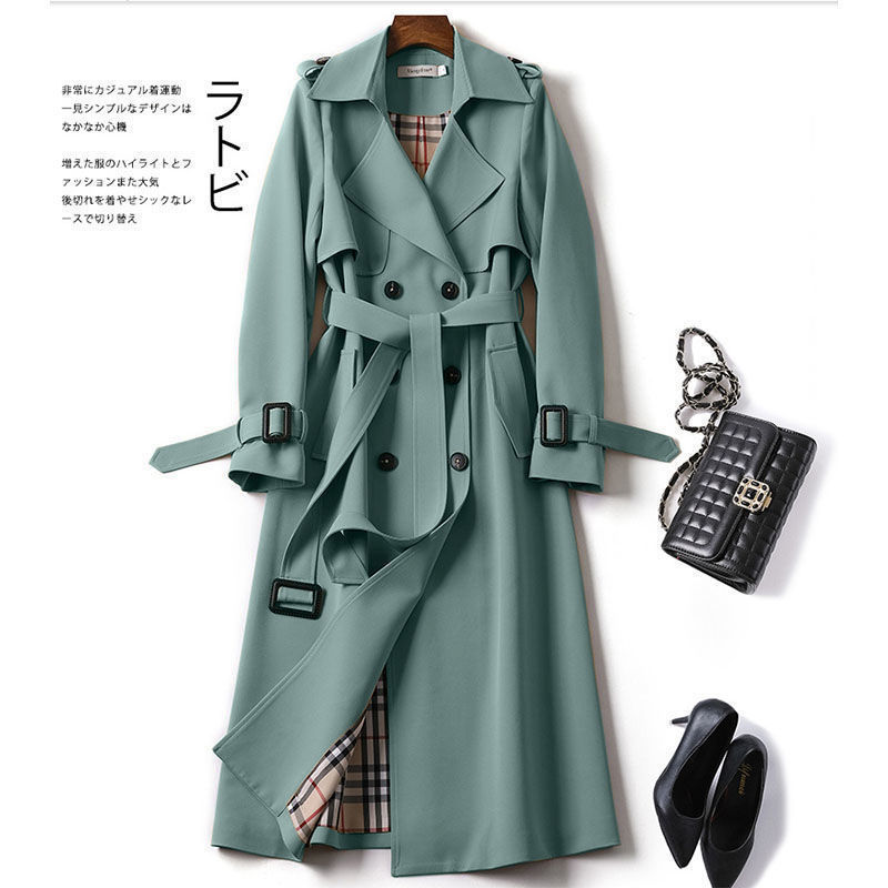 Dlhý kabát v kórejskom štýle Plus veľkosti