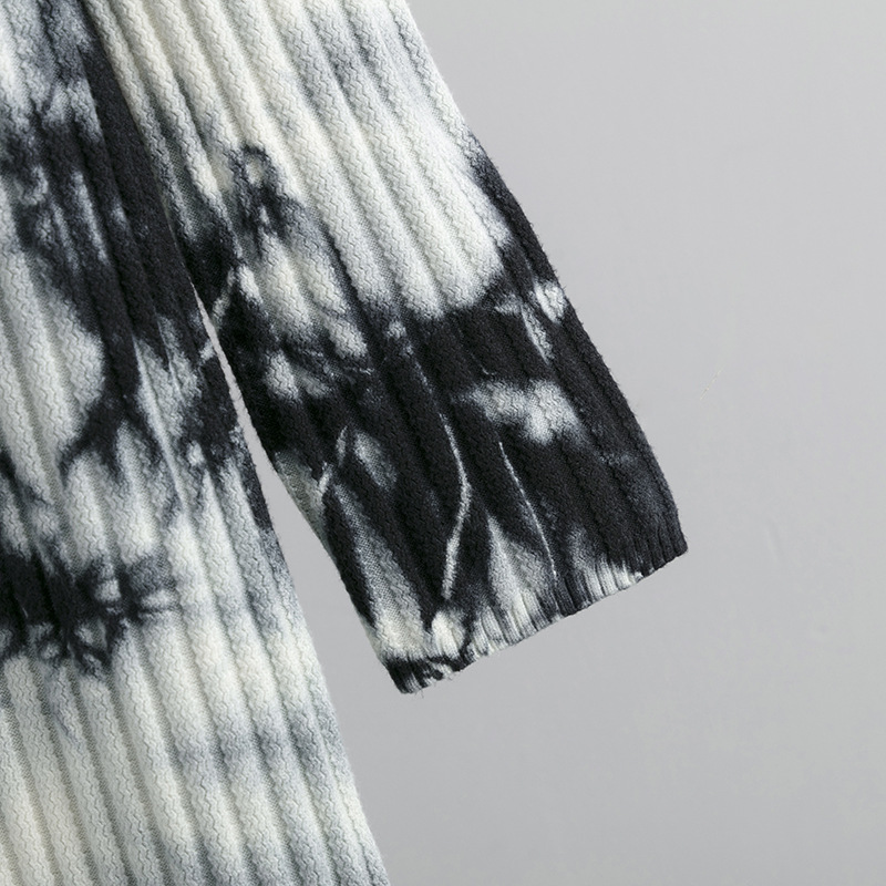 فستان منسوج بطول متوسط فوق الركبة