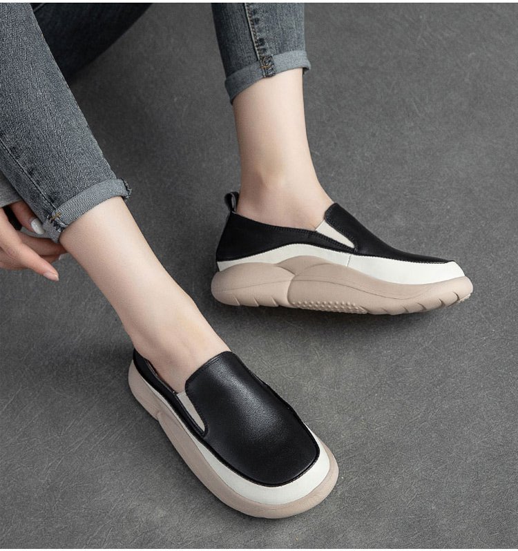 women's platform loafer shoes