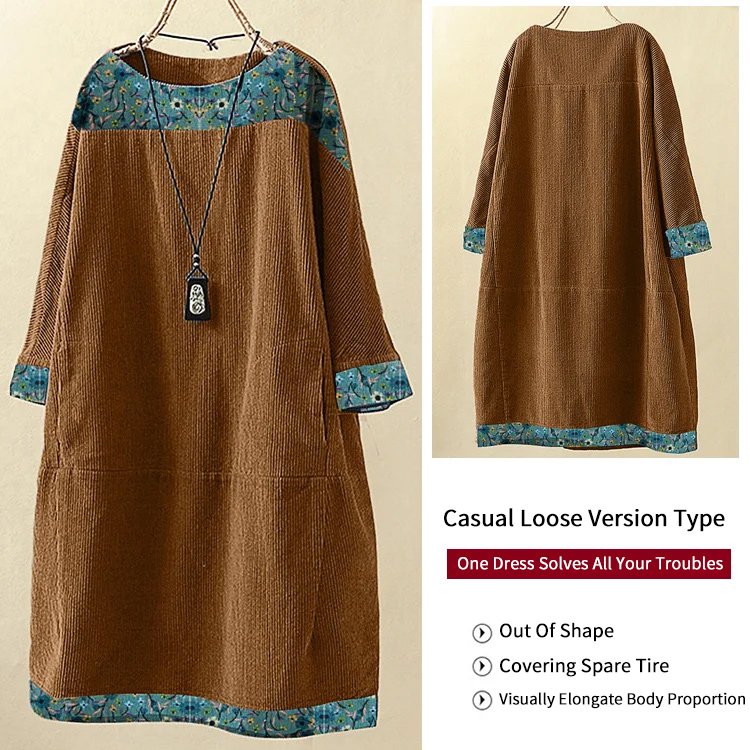 Korean style loose solid color dress