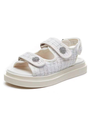 summer plaid casual women's shoes