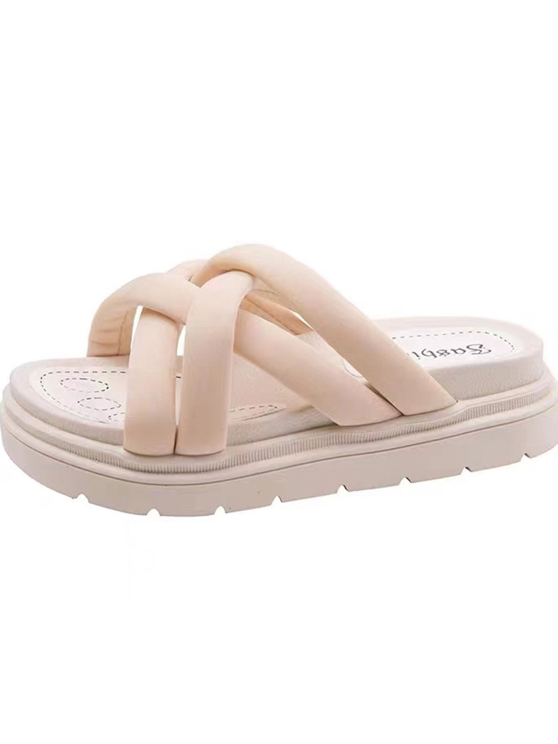 Anti-Slip Cross Lace Up Rubber Shoes Slippers
