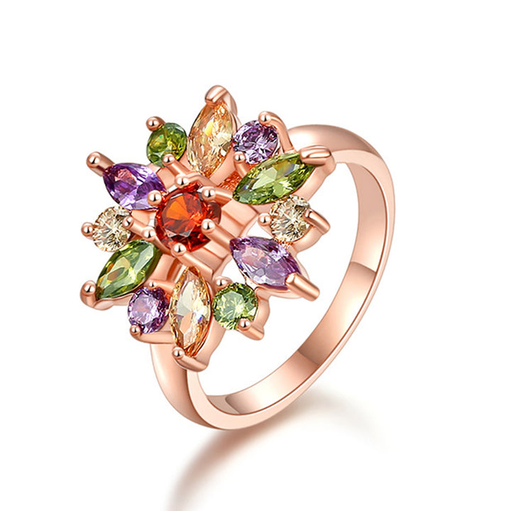 Colorful Flower Design Ring