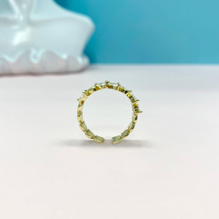 Leaf Vine Pattern Open Ring