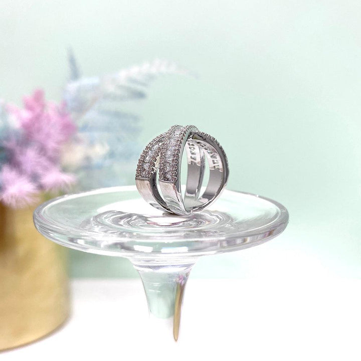 حلقة قطع شبه منحرف تصميم على شكل X