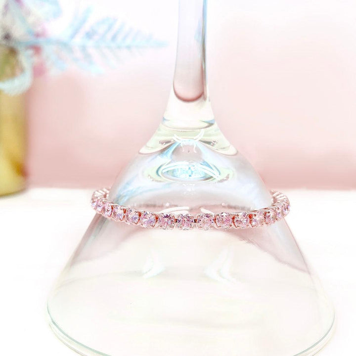 Pink Round Shaped Cutting Bracelet