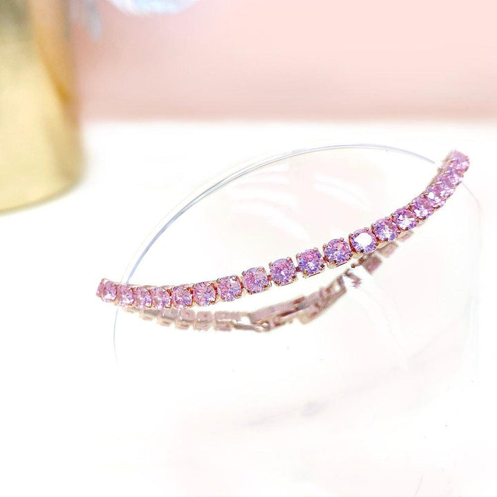 Pink Round Shaped Cutting Bracelet