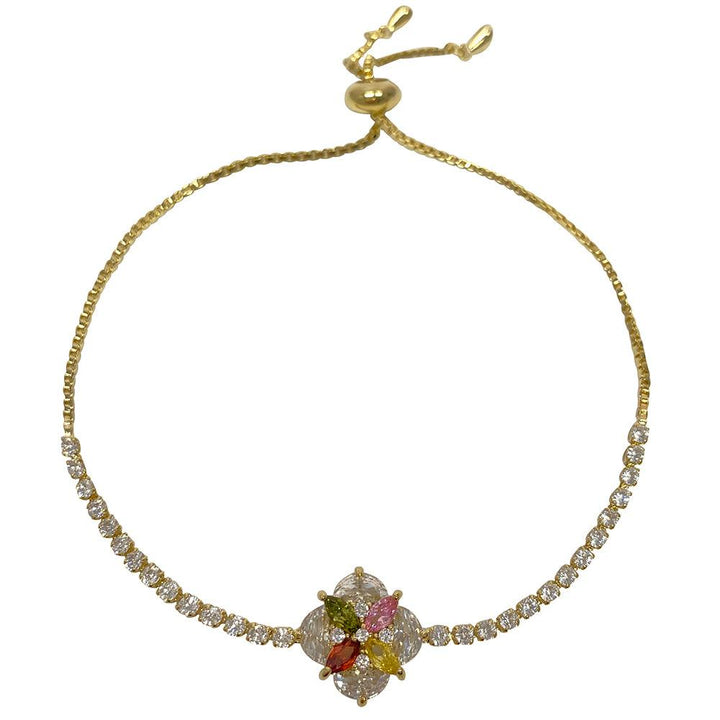 Four Leaf Clover Lucky Adjustable Bracelet