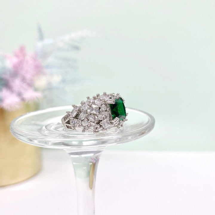 Green Princess Shaped Personality Ring