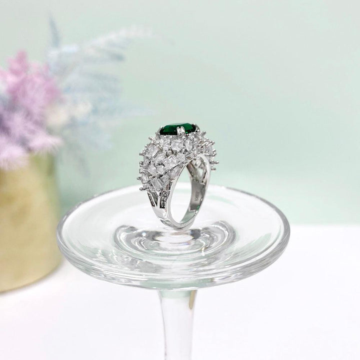 Green Princess Shaped Personality Ring