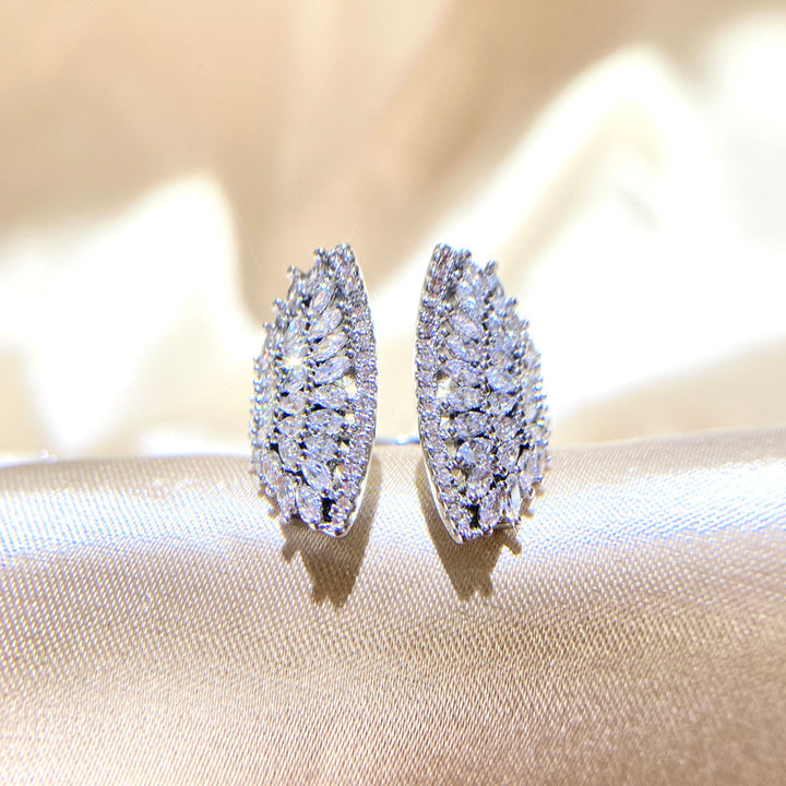 Diamond Studded Sector Opening Ring