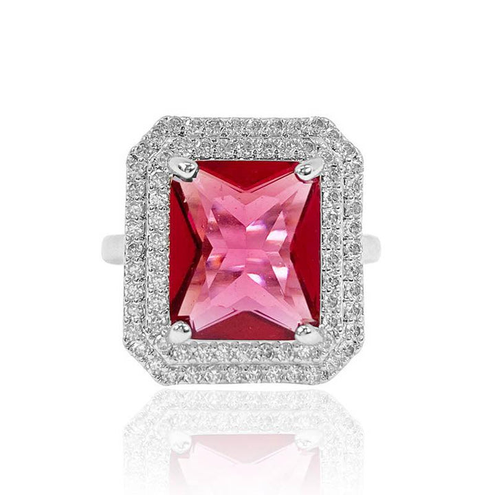 حلقة مفتوحة مشعة على شكل روبي