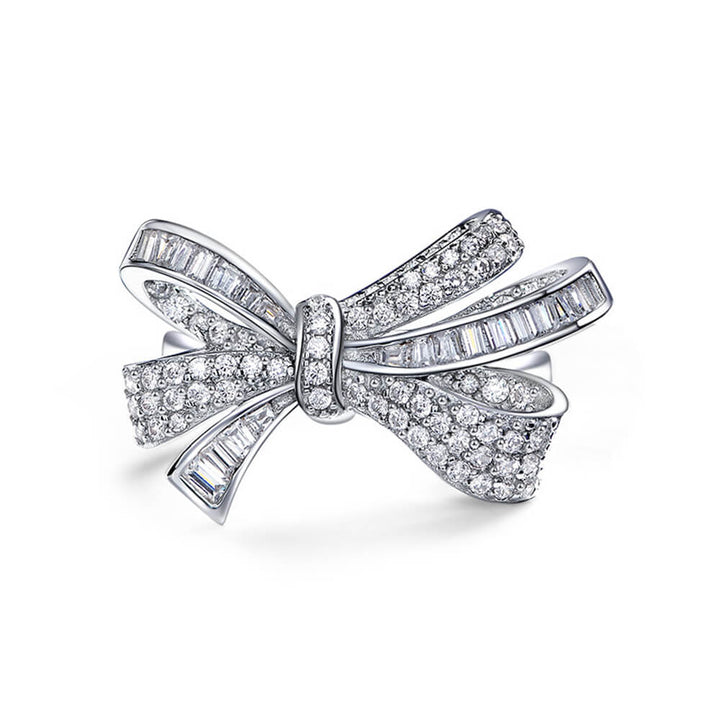 خاتم الفضة الاسترليني Bowknot