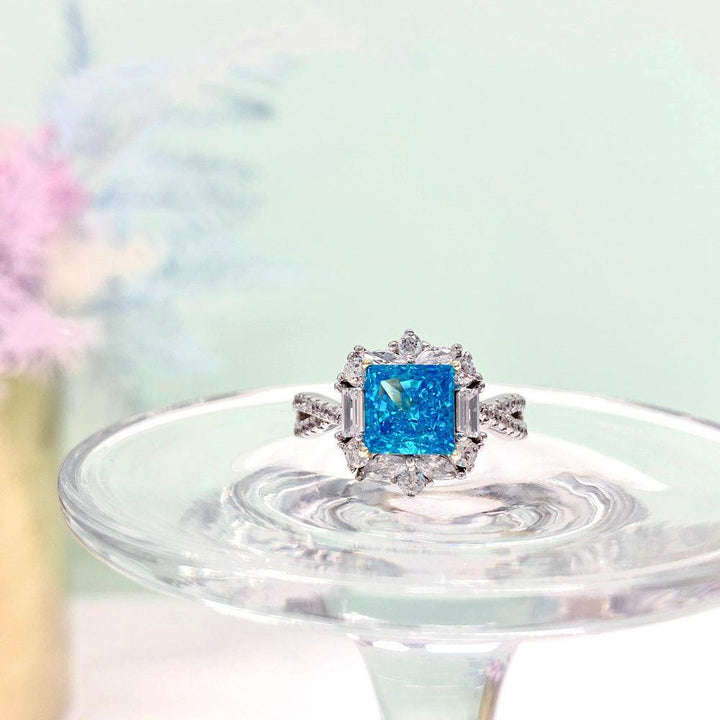 Shiny Cut Sterling Silver Ring