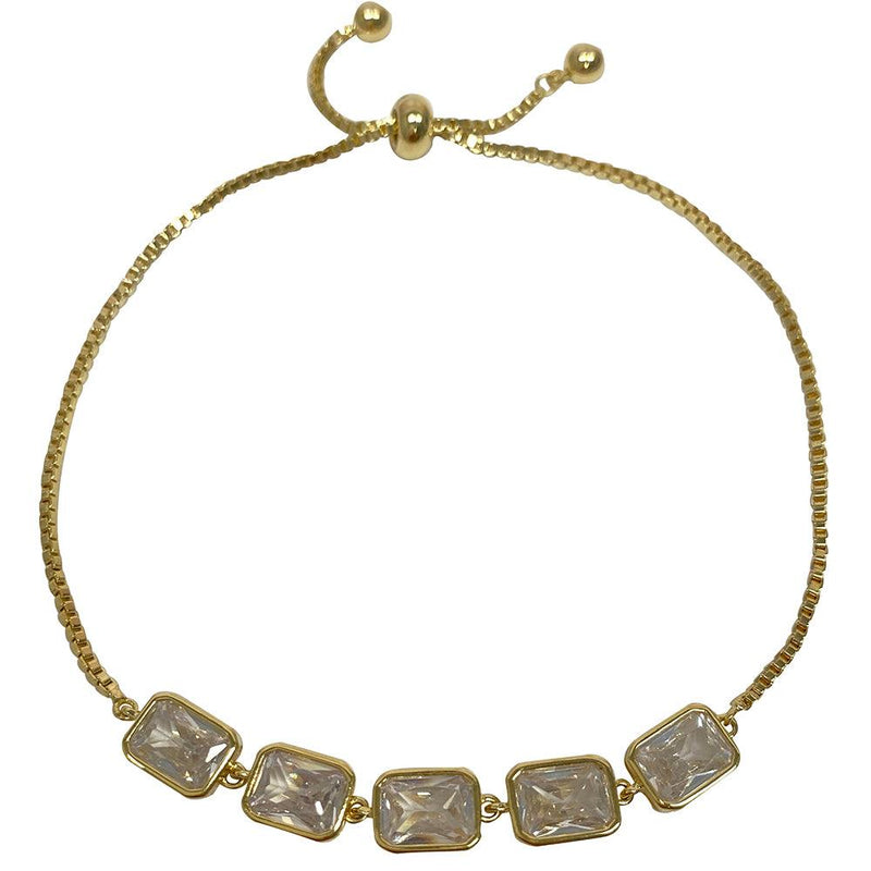 Cushion Shaped Cutting Adjustable Bracelet