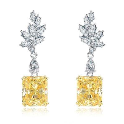 Feather Gold Radiant Shaped Earrings