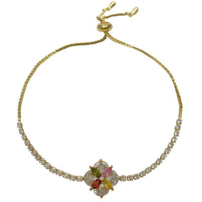 Four Leaf Clover Lucky Adjustable Bracelet