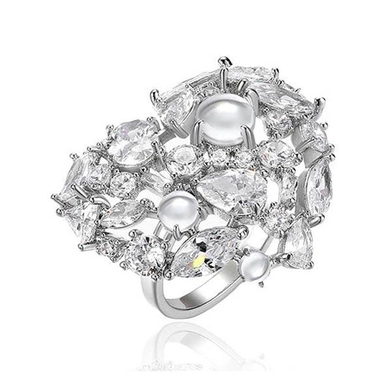 Heart Design Open Ring