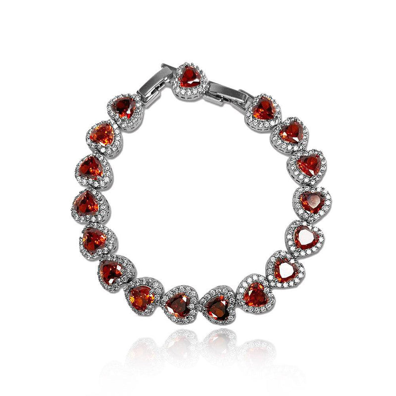 Heart Shaped Cut Elegant Bracelet