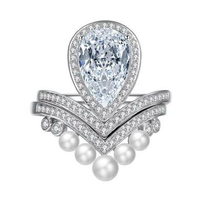 Blue Two In One Open Ring