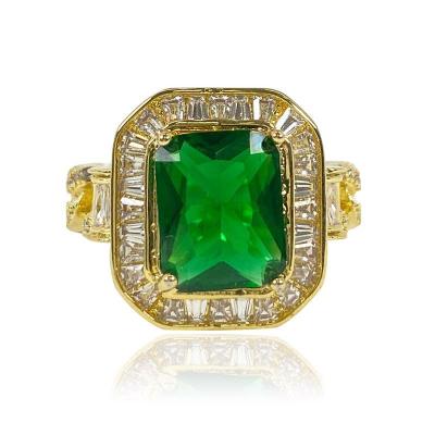 gold plated sterling silver Square Cut Corrugated Open Ring