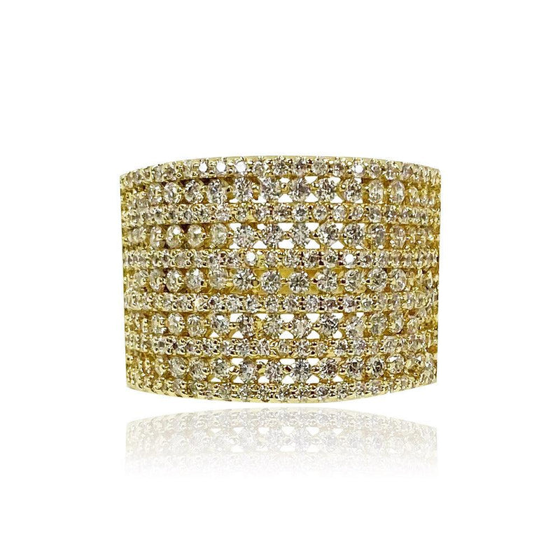 Band Design Hollowed Out Round Shaped Cutting Ring