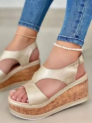 Buckle Platform Sandals