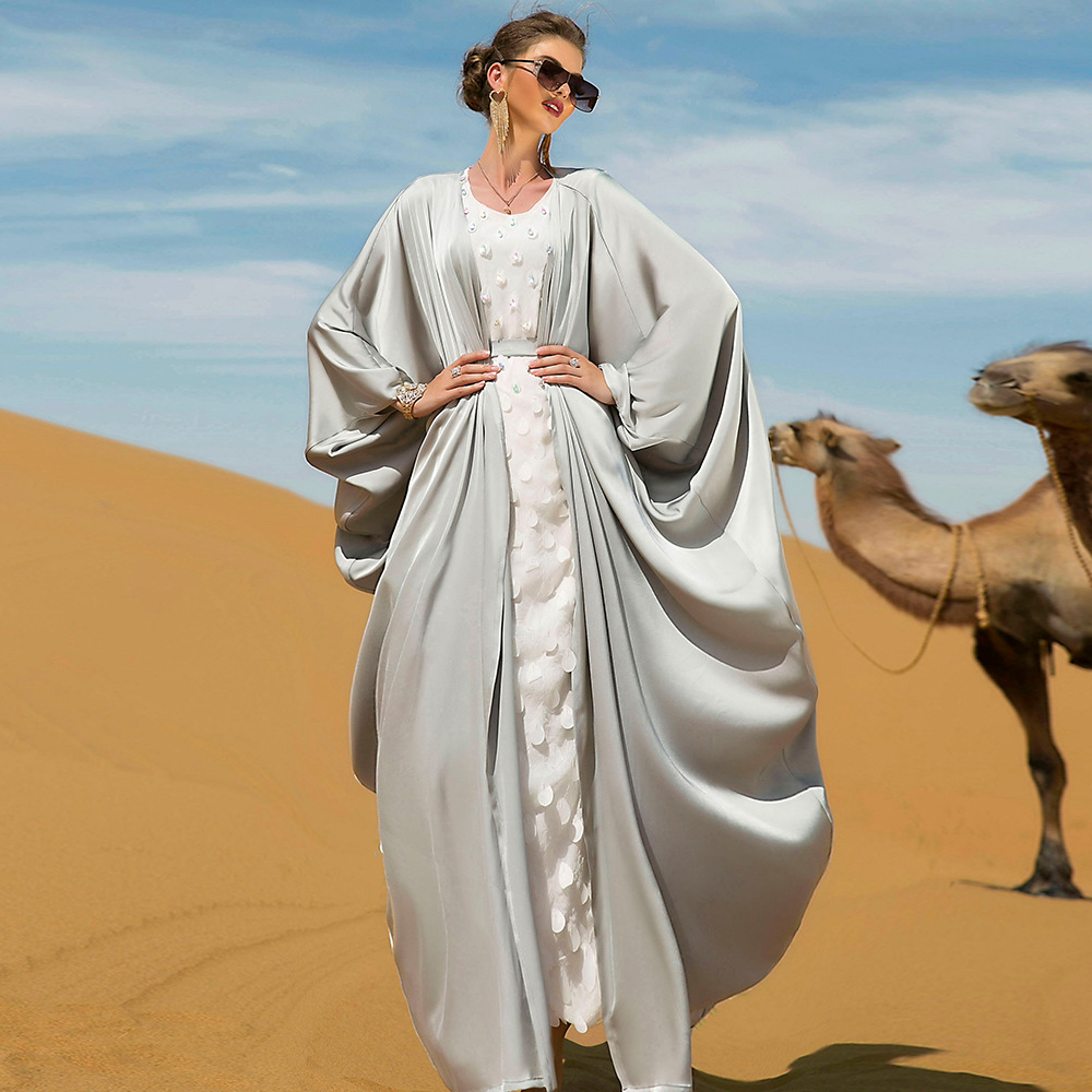 New Fashion Elegant Silk Travel Dress Set