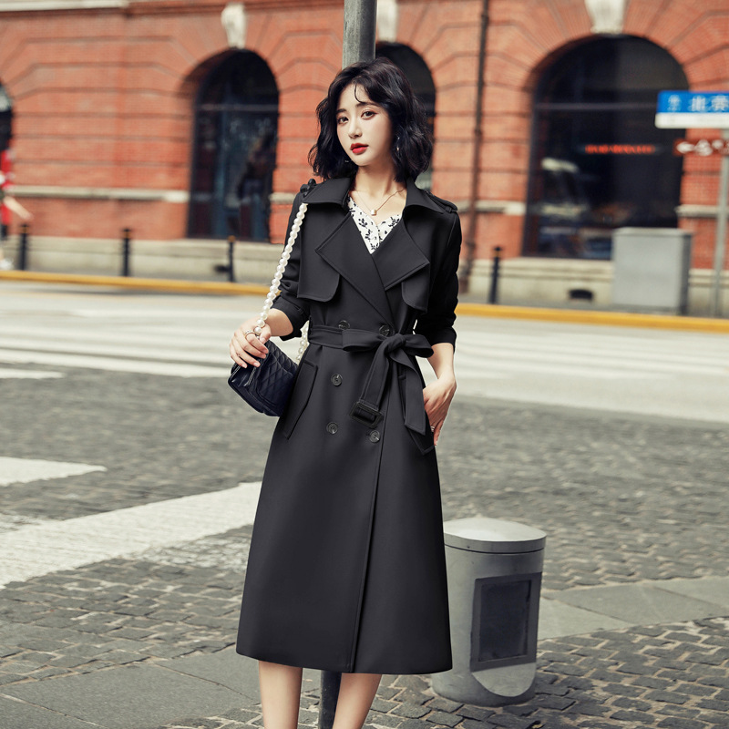 Calf length hot sale trench coat