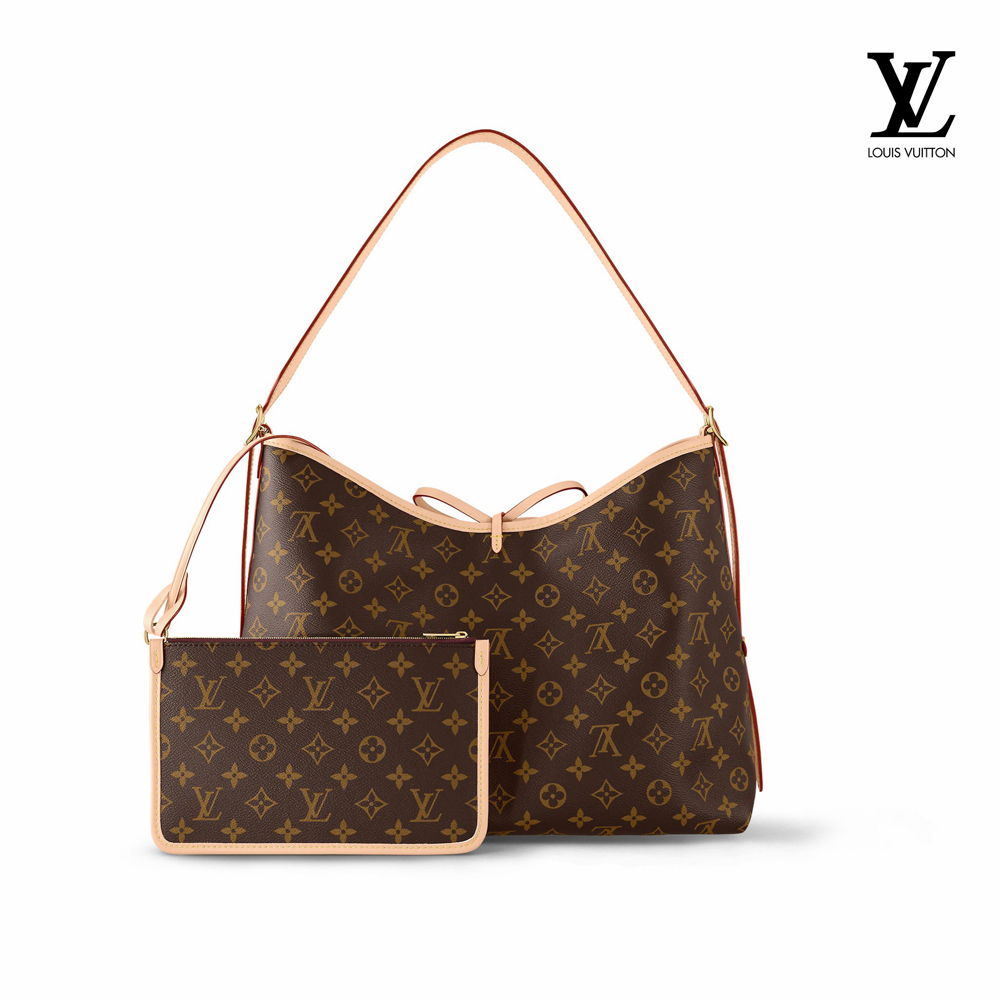 80٪ OFF! Louis Vuitton CarryAll MM - حقيبة يد نسائية فاخرة
