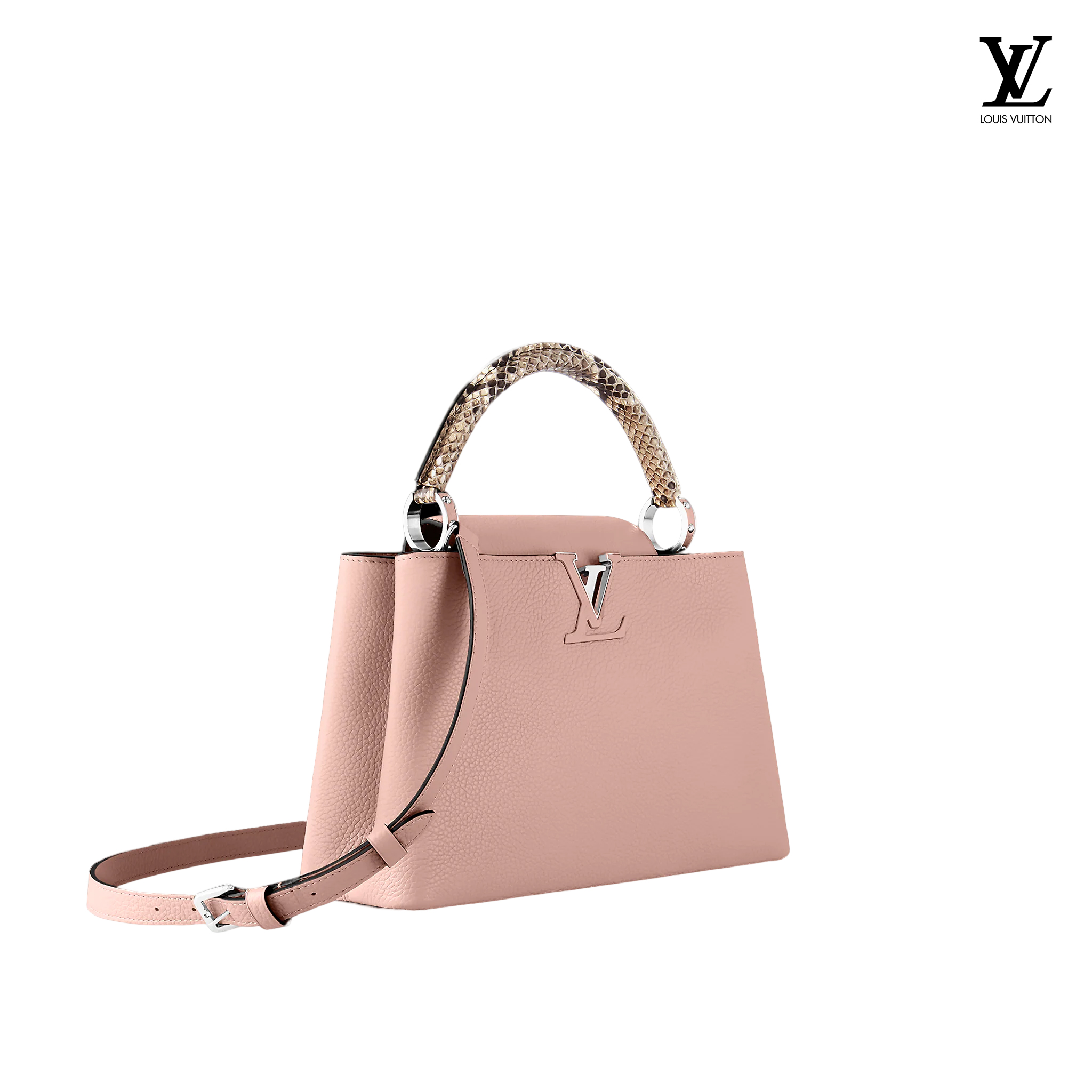 Louis Vuitton Capucines MM Pink Dual Tote 