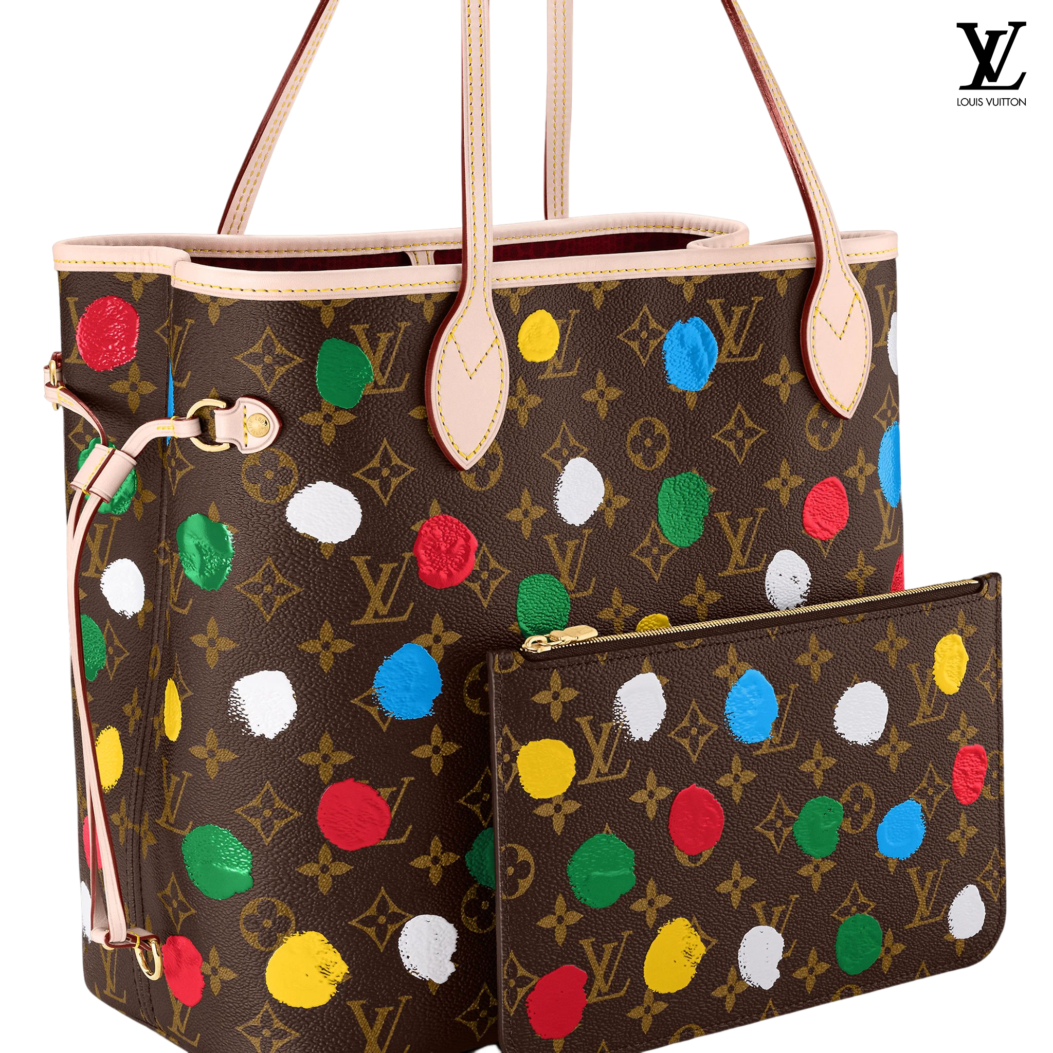 Louis Vuitton LV x YK Neverfull MM Handbags