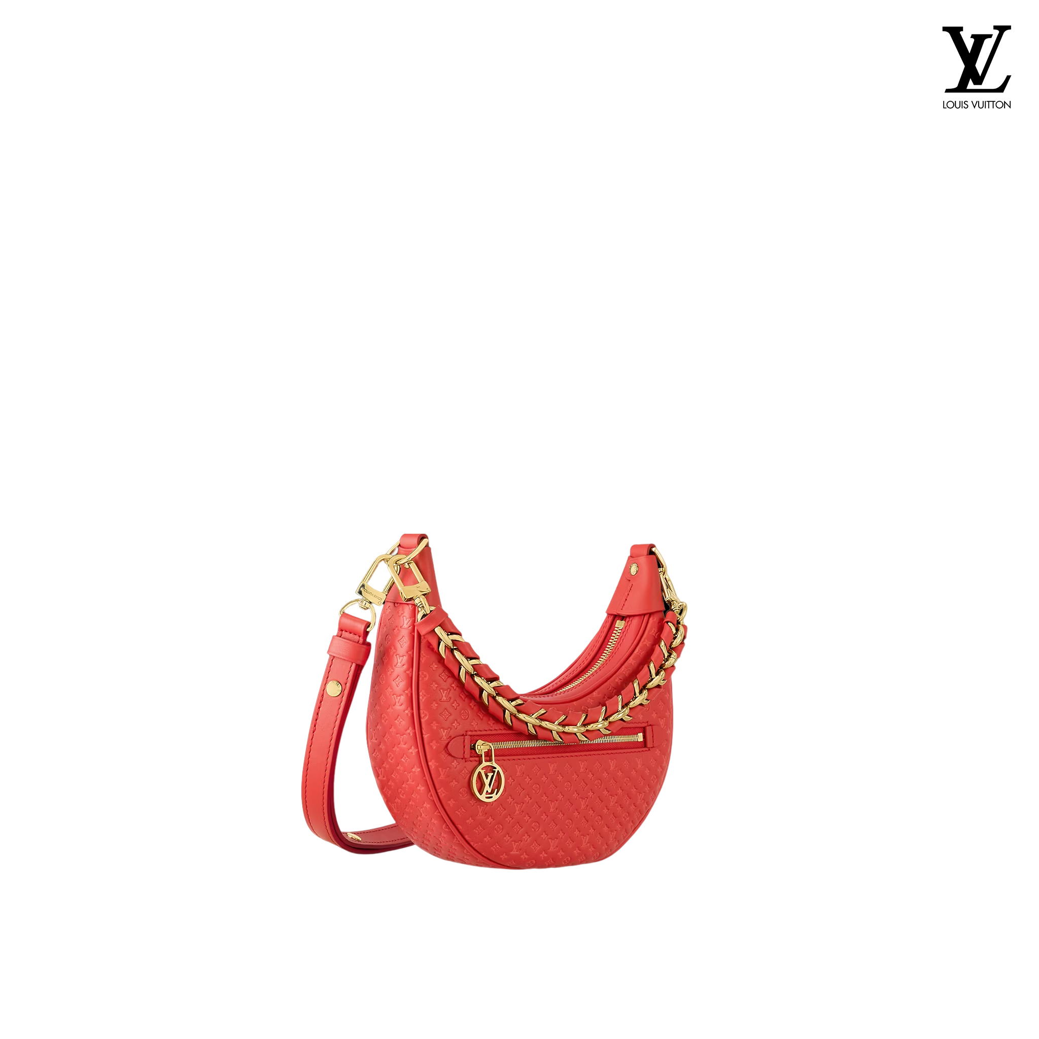 Louis Vuitton Loop Presbyopia Red Leather Shoulder Bag