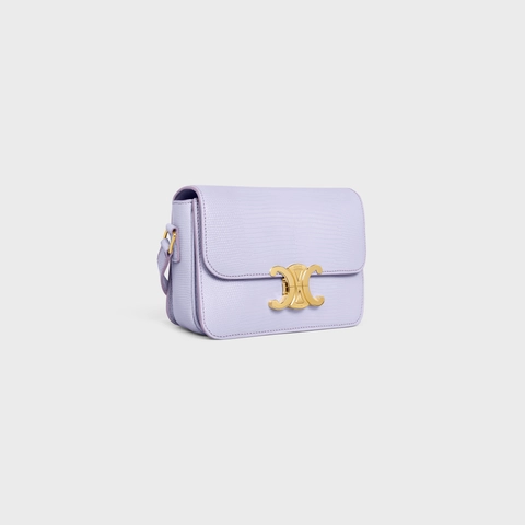 CELINE-Teen Triomphe Bag In Shiny Calfskin Light Lavende