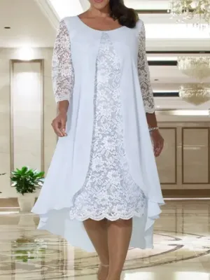 2023 New lace dress with long sleeves