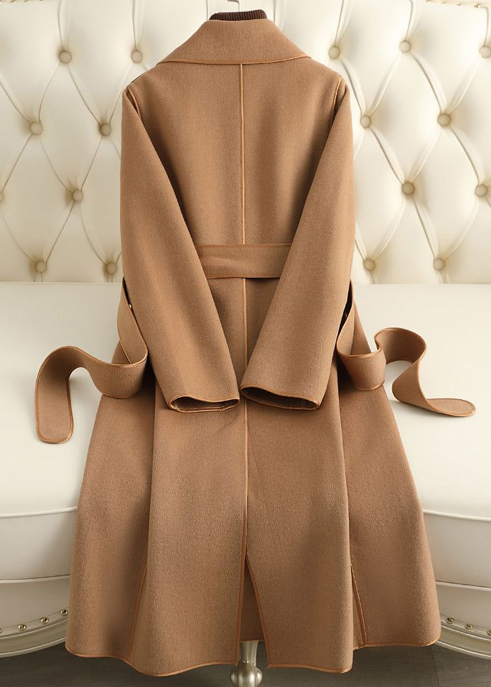 Slimming Double-faced Wool Cashmere Coat