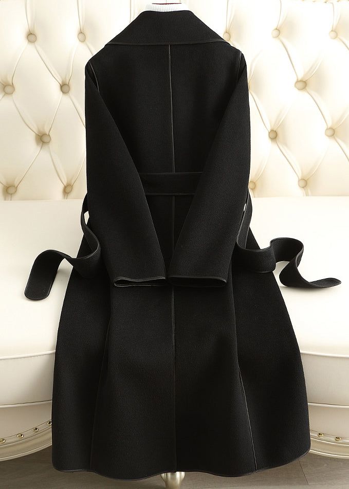 Slimming Double-faced Wool Cashmere Coat