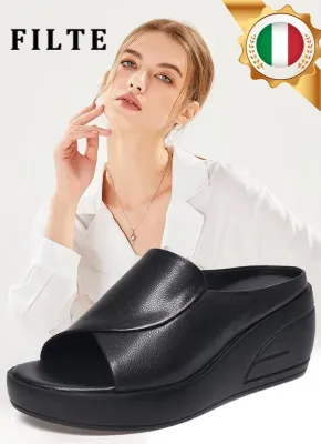 Italian casual sandal with wedge heel from the new product 2024