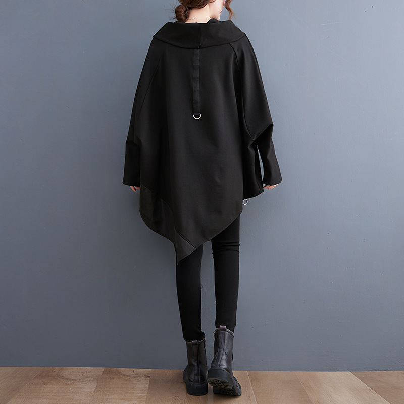 New In Pullover Long Sleeve Irregular Mid-Length Sweatshirt