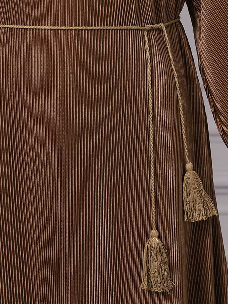 Solid Colour Vintage Elegant Long Dress