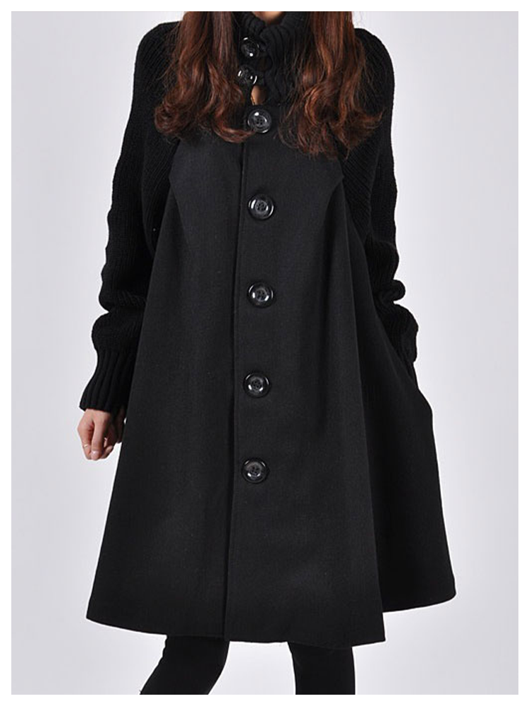 2023 New Large Size Medium-length Loose Tweed Coat