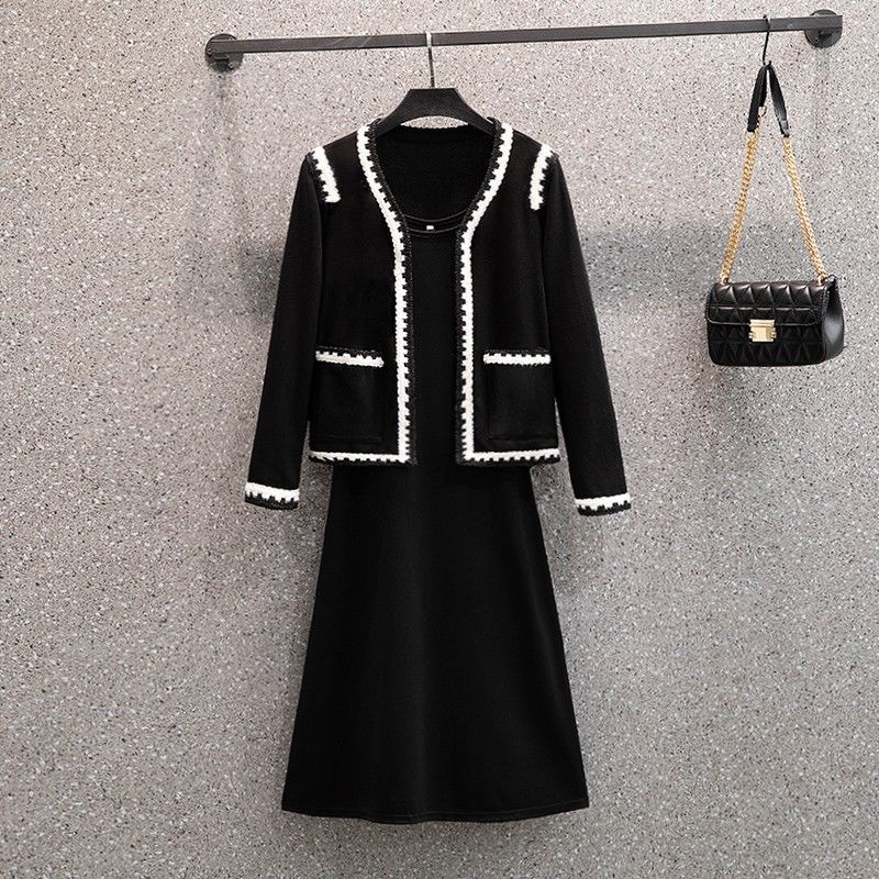 Knitted Cardigan Two-Piece Set
