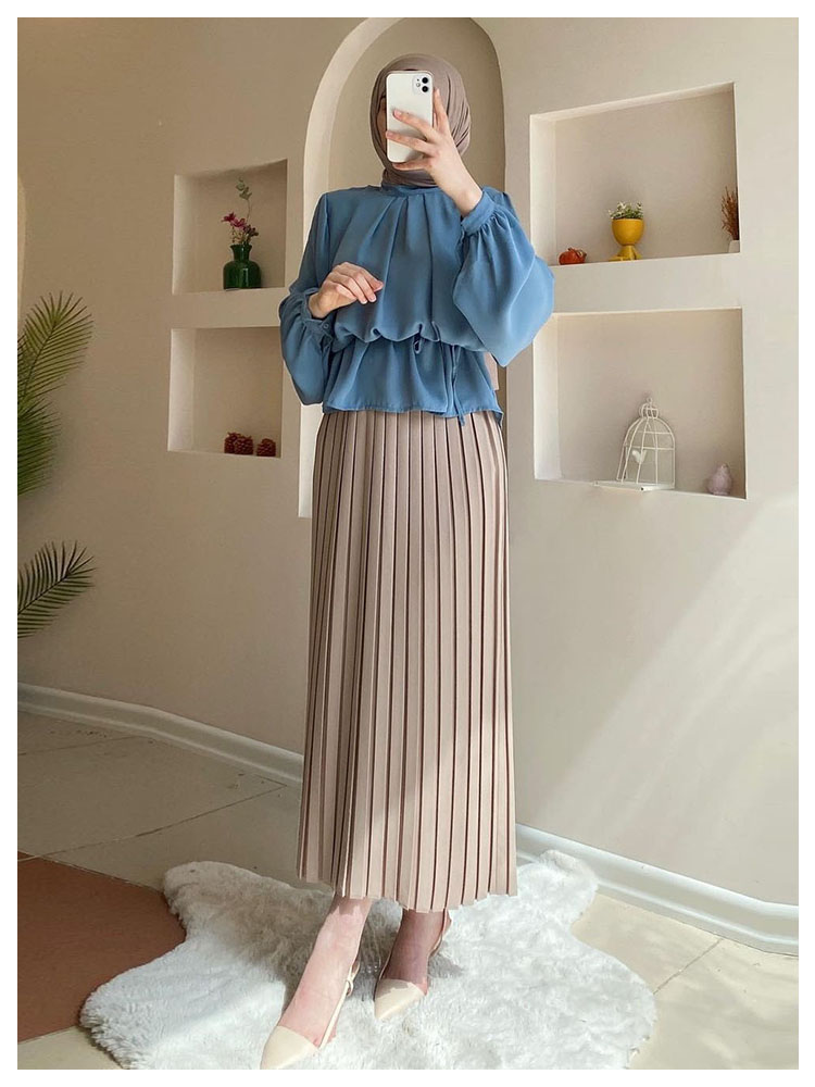 Fashion long sleeve shirt skirt suit