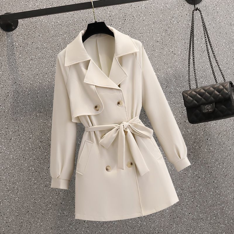 Fashion Korean trench coat strap jacket