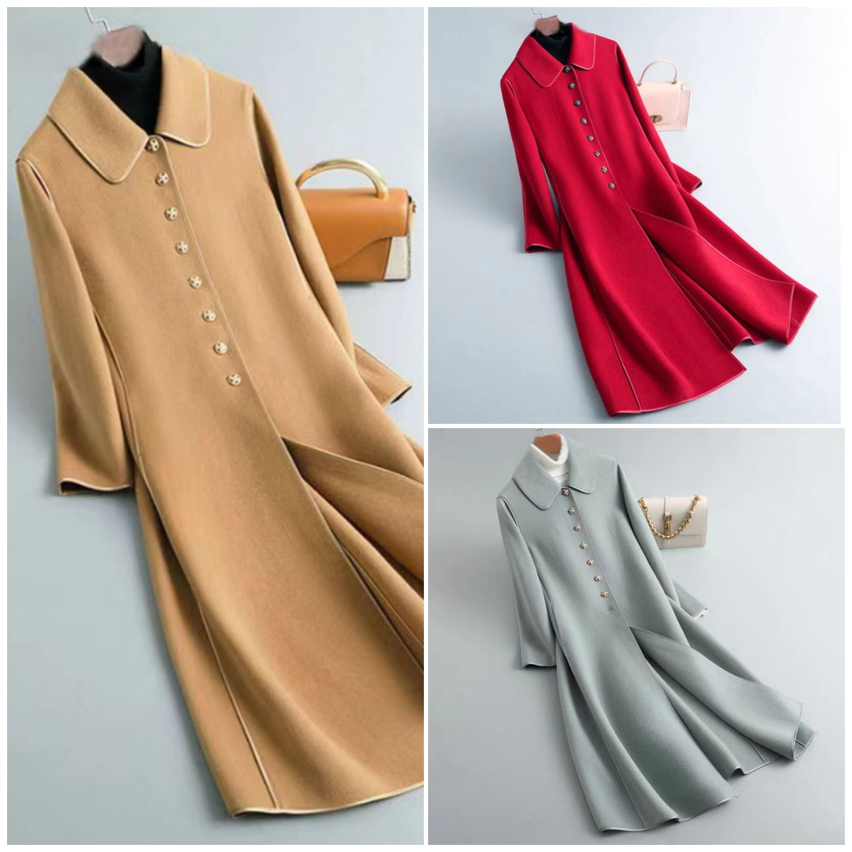 Elegant Autumn&Winter Fashion Long Coat