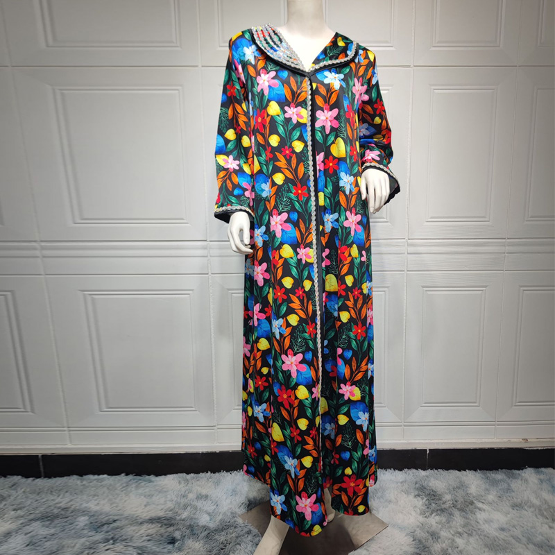 Floral Print Robe