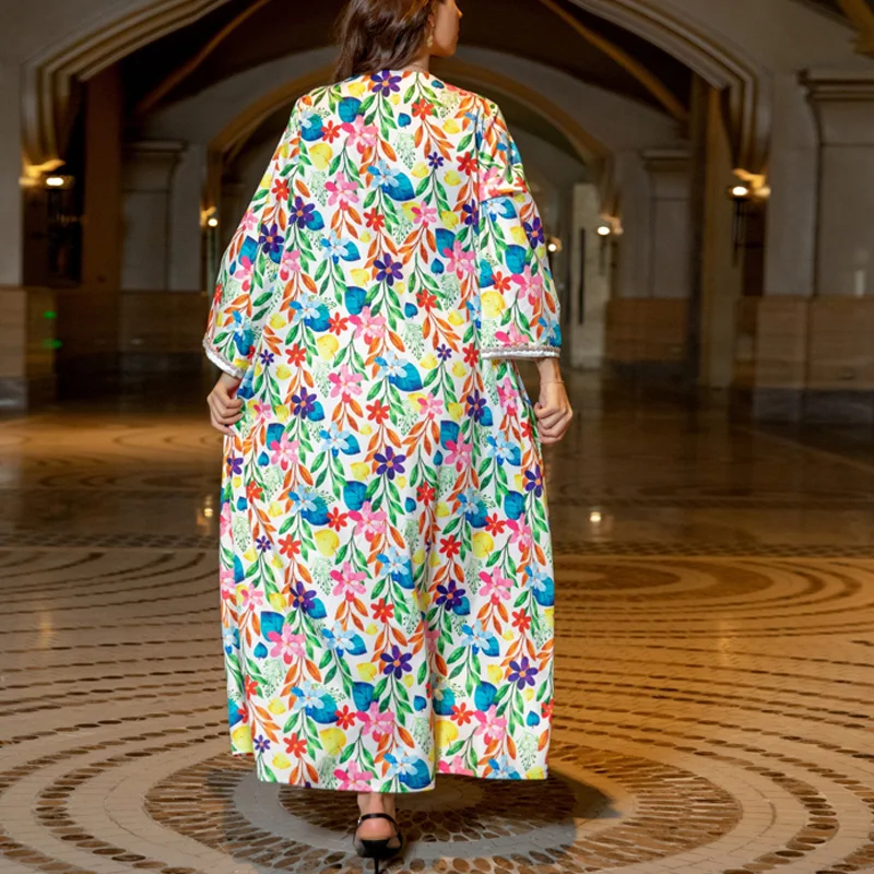 Floral Print Robe