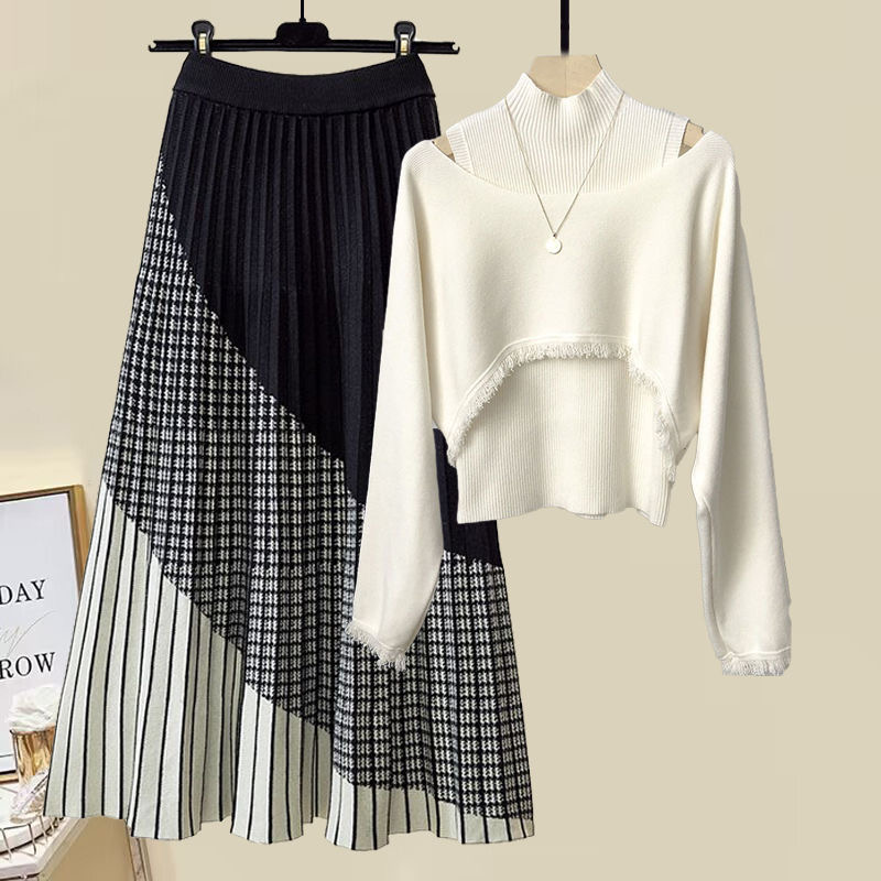 Casual Sweater + Skirt Set