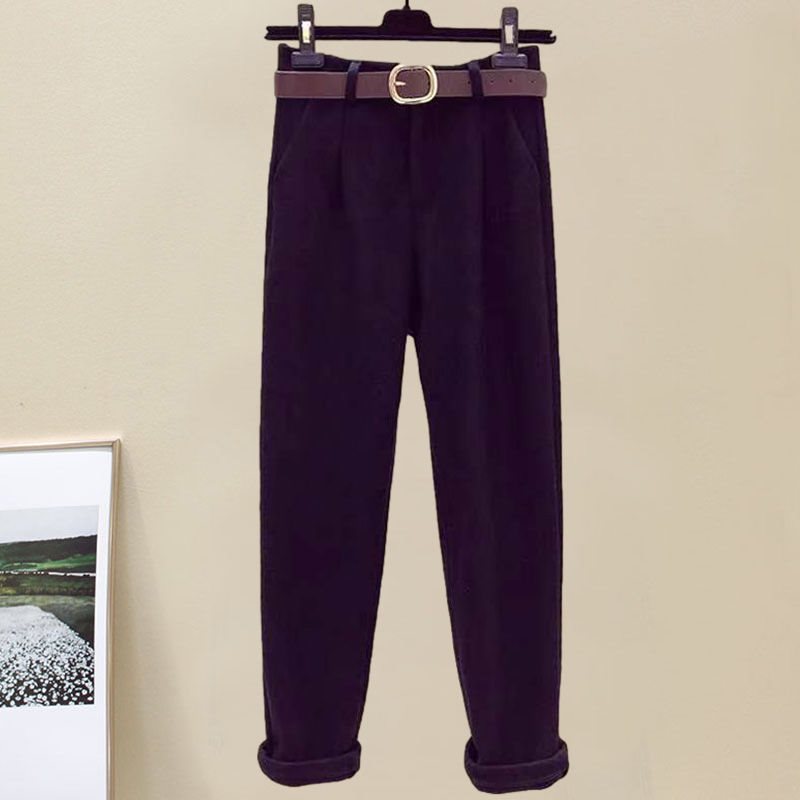 Casual High-Waisted Trousers