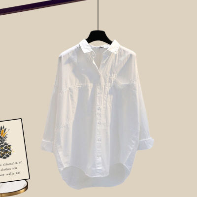 【top】Casual white shirt